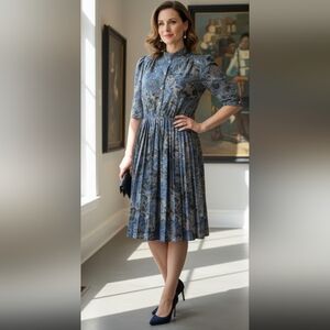 Vintage Dress with pearl buttons (California Looks)